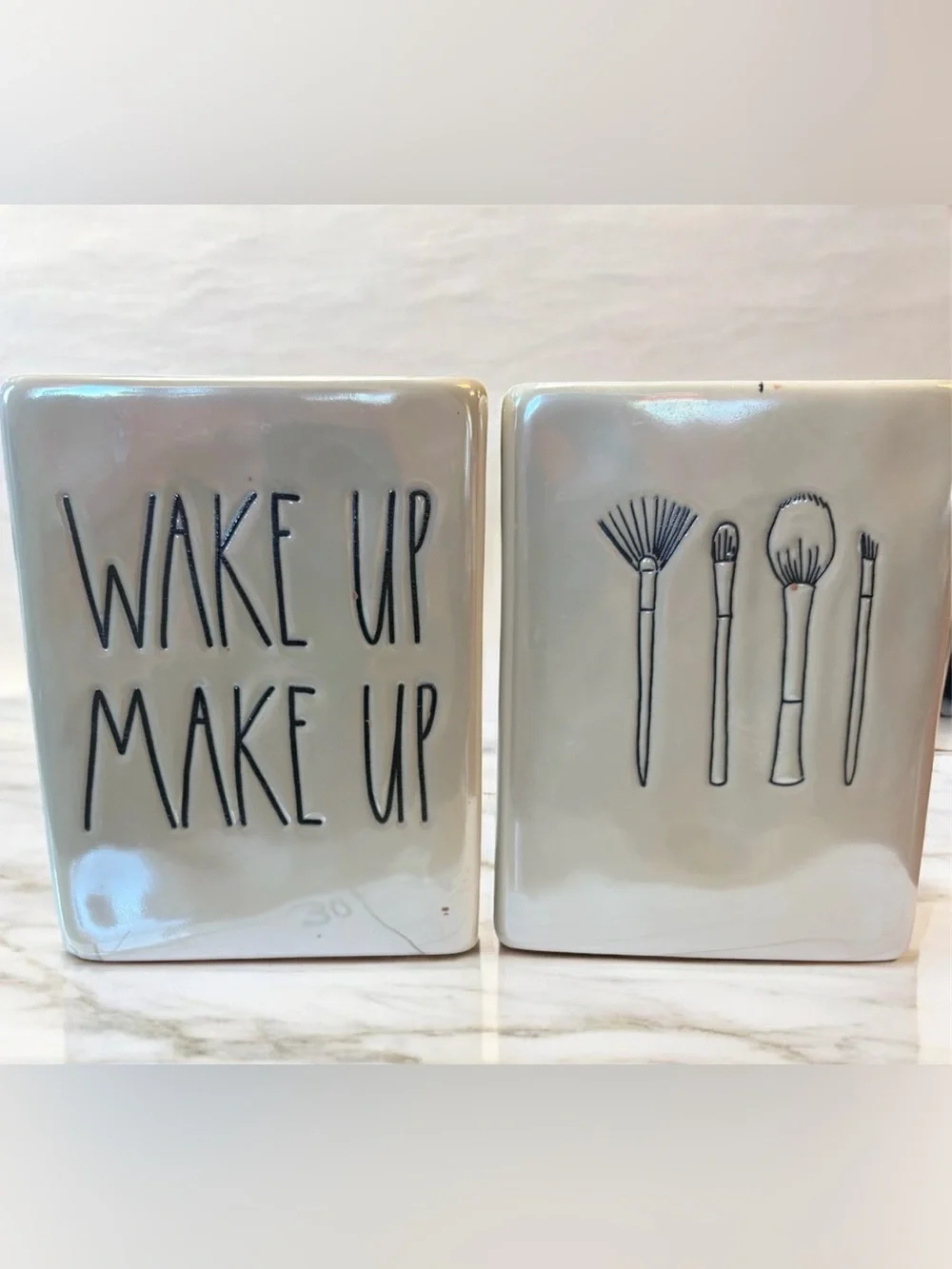 Rea Dunn Ceramic Makeup Brush Holders -